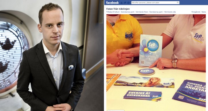 Sverigedemokratisk ungdom, SDU, Facebook, Gustav Kasselstrand, Bild, Svenskarnas parti, Värmland